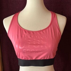 Pink and Black Sports Bra
